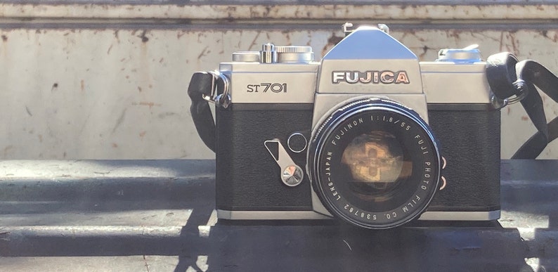 Fujica ST701 with Fujinon 55mm f/1.8 M42 Mount Lens image 1