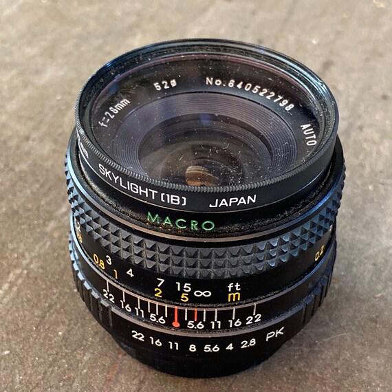 Sears Auto Multicoated 28mm F2.8 Wide Angle Lens PK Pentax Mount - Etsy