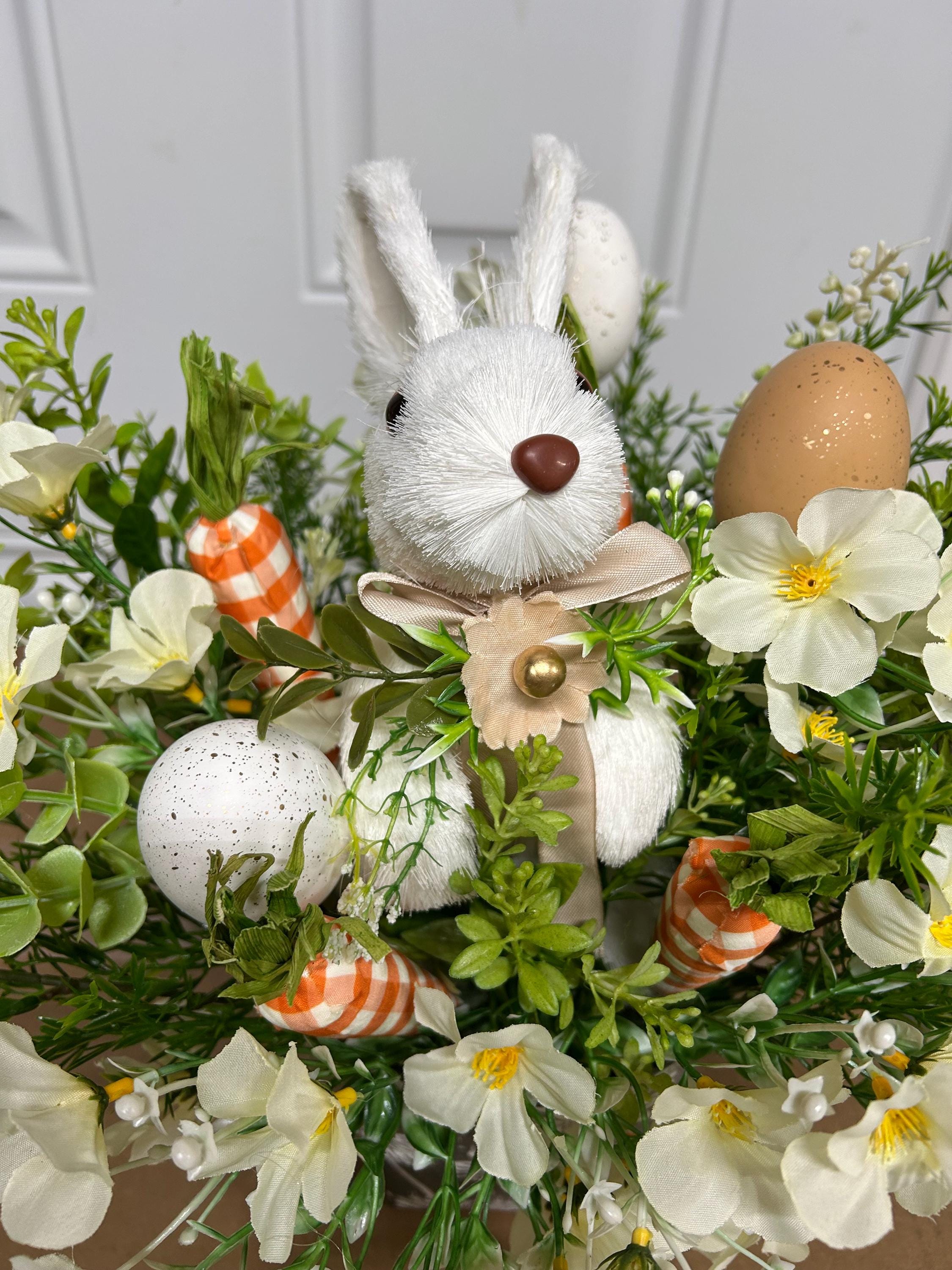 Waterfall Rabbit Arrangement Little Miss Rabbit Arrangement/decor/spring/summer/table Decor - Etsy