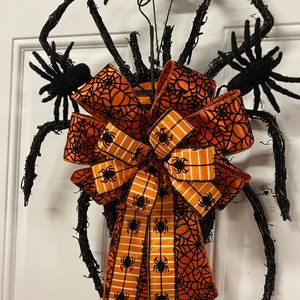 Halloween Spider for your Front Door/Spider/Door Hanger/Door Decor/Halloween