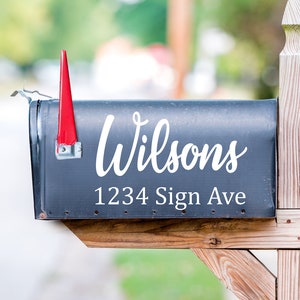Custom Mailbox Decals Set of 2 Mailbox Numbers Vinyl Decal Stickers Trending Now Mailbox Address Decals Address Decal Post Box decal MB04