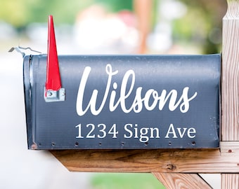 Custom Mailbox Decals Set of 2 Mailbox Numbers Vinyl Decal Stickers Trending Now Mailbox Address Decals Address Decal Post Box decal MB04