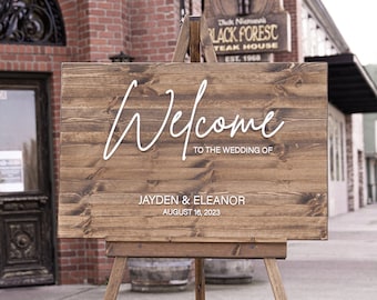 Wedding Welcome Sign - Personalized Wedding Welcome Sign - Wood 3D Sign - Welcome To Our Wedding - Wedding Decor #3DWS03