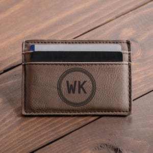 Personalized Money Clip - Groomsman Gift - Gift for Man, Custom Leather Money Clip Wallet - Custom Engraved - Boyfriend Gift #4117