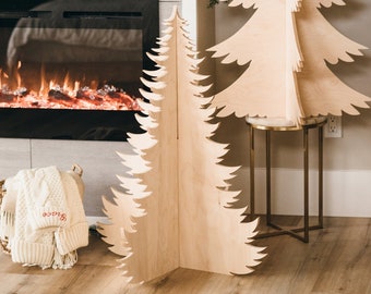 Wooden Trees - Christmas Decor - Home Decor - Holiday Decor - Large Christmas Tree - Rustic Tree - Pine