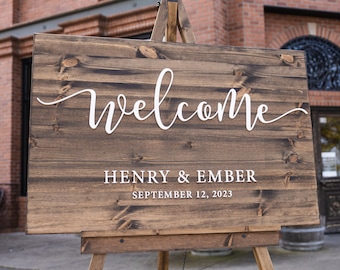 Wedding Welcome Sign - Personalized Wedding Welcome Sign - Wood 3D Sign - Welcome To Our Wedding - Wedding Decor #3DWS01