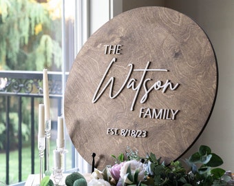 Custom Wedding Guest Book Decor - Guest Book Alternative -  Layered Wood Wedding Sign - New Home gift