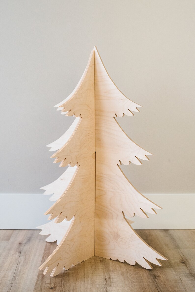 Wooden Trees Christmas Decor Home Decor Holiday Decor Etsy