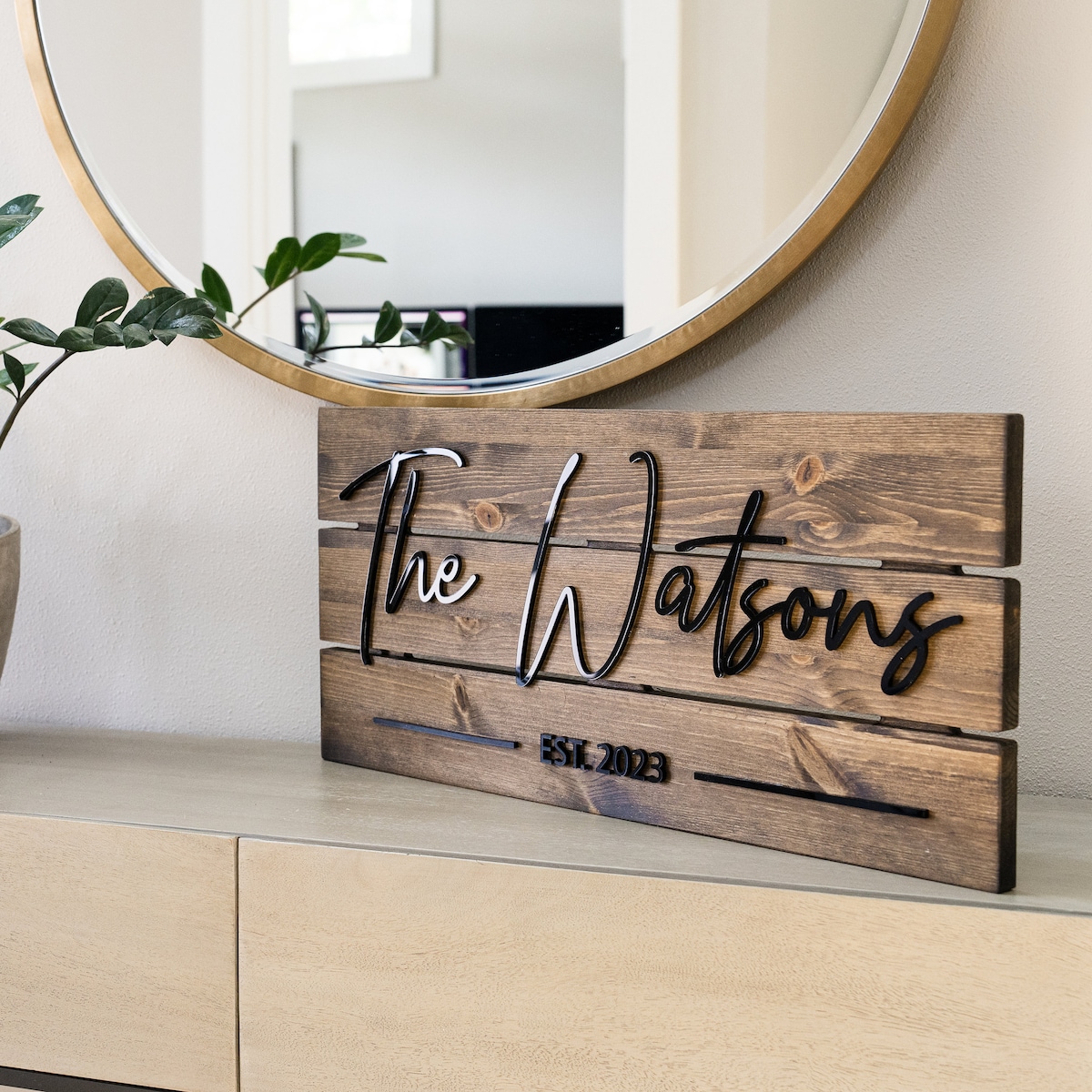 Custom Wood Sign Personalized Family Name Sign Wedding Gift Last Name Pallet Sign Home Wall Decor Anniversary Gift - Etsy
