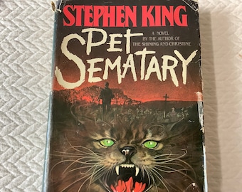 1983/From real life-near death of 1 of his children/Scariest Book He Ever Wrote/ 1st Edition/373 pg Hardcover/ Pet Sematary/ Stephen King