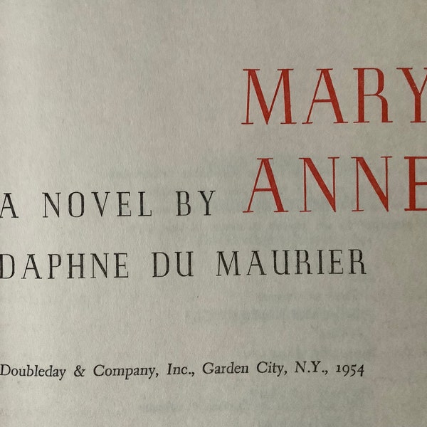 1954/ Real-Life Story of Author’s Great-Grandmother/ First Edition/ 351 pg Hardcover/ Daphne Du Maurier