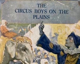 1920/ ANTICUARIO ESCASO Libro/ #5 de la serie Circus Boys/ Los chicos del circo en las llanuras/Edgar B P Darlington/ 252 págs. Tapa dura