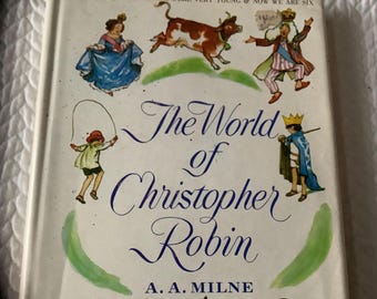 1958/Cuando éramos muy jóvenes y ahora tenemos seis años/El mundo de Christopher Robin/A. A. Milne/234 págs. Tapa dura