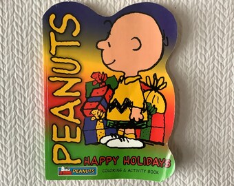 2003/ Peanuts Happy Holidays Libro para colorear y actividades/ Gran idea de regalo o tapa blanda coleccionable/ Forma única para un libro
