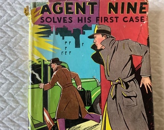 1935/EDAD DE ORO del G-Man/Espías extranjeros para robar tecnología de radio secreta/Graham M Dean/ 251 pg Tapa dura/El Agente Nueve resuelve su primer caso