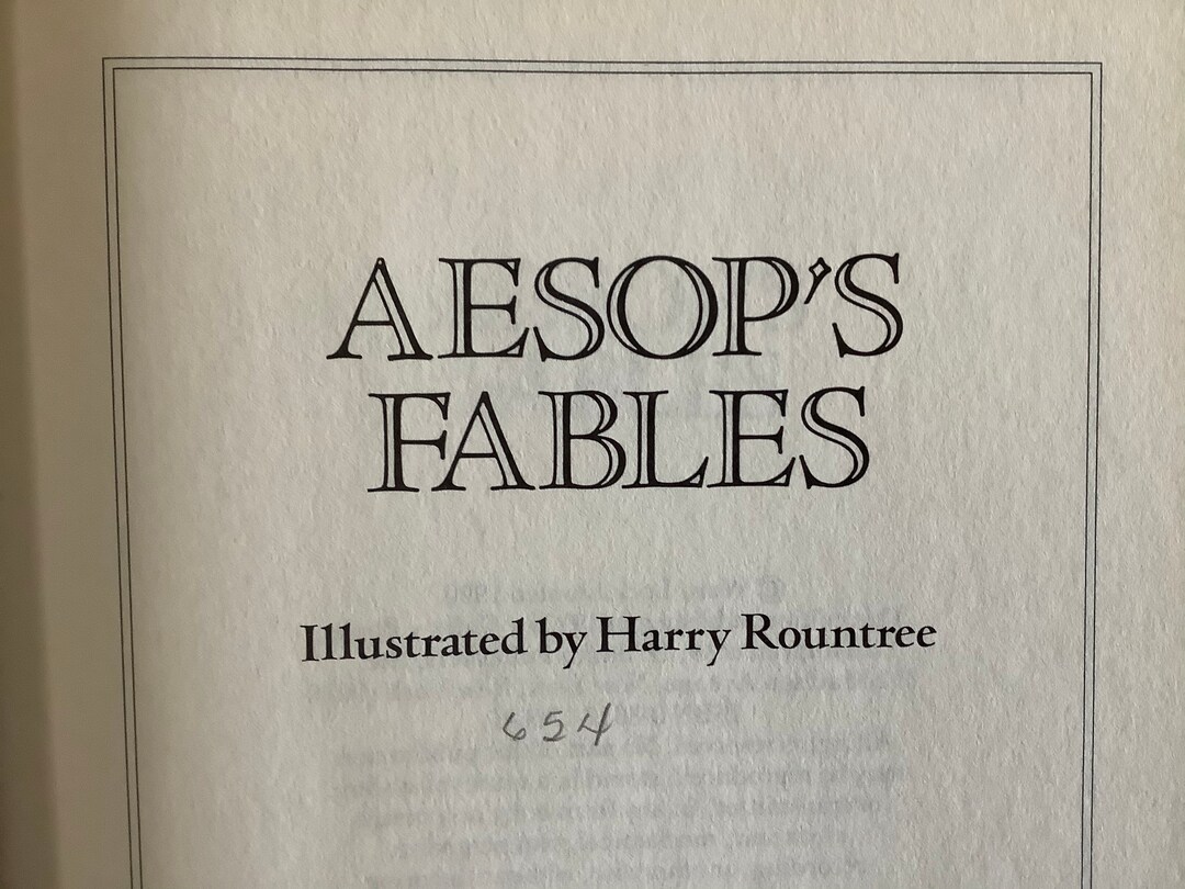 1990/ Learn Lessons/254 Pages/aesop’s Fables/characters Are Mostly ...