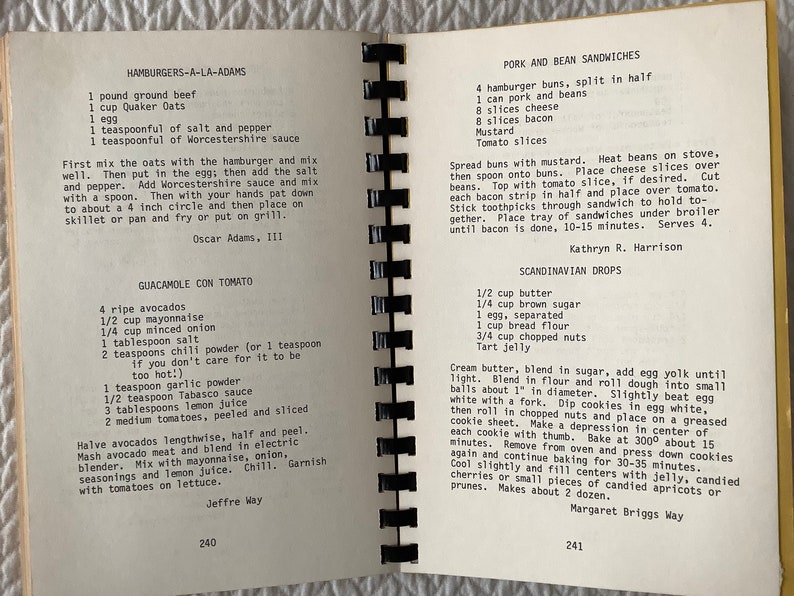 1973/ SUMMERVILLE SC/ 242 pg Plastic Comb/ Bethany United Methodist/ BBQ Sauce-Squash Fritters-Catfish Stew/ Sweet Savours image 9