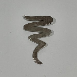 Tornado Swirl Sterling Silver Brooch Pin Stamped 925 VINTAGE UNIQUE RARE