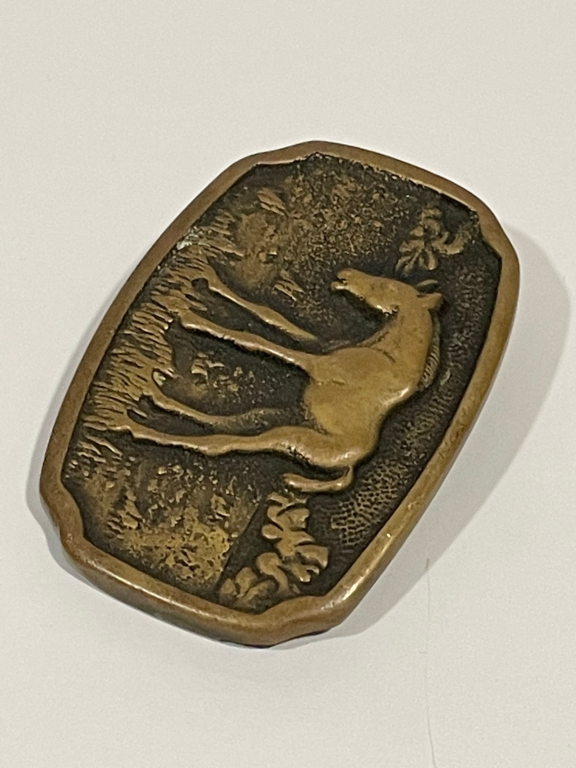Horse Foal Solid Brass Belt Buckle BTS 1978 VINTAGE UNIQUE 