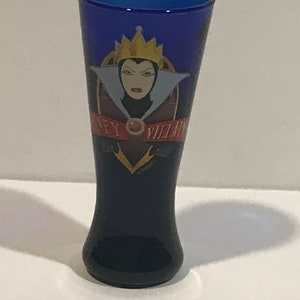 Disney Villains Cobalt Blue Shot Glass.VINTAGE UNIQUE RARE