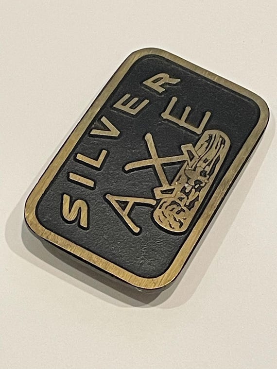 SILVER AXE BOYSCOUT Dynabuckle Solid Brass Belt B… - image 2