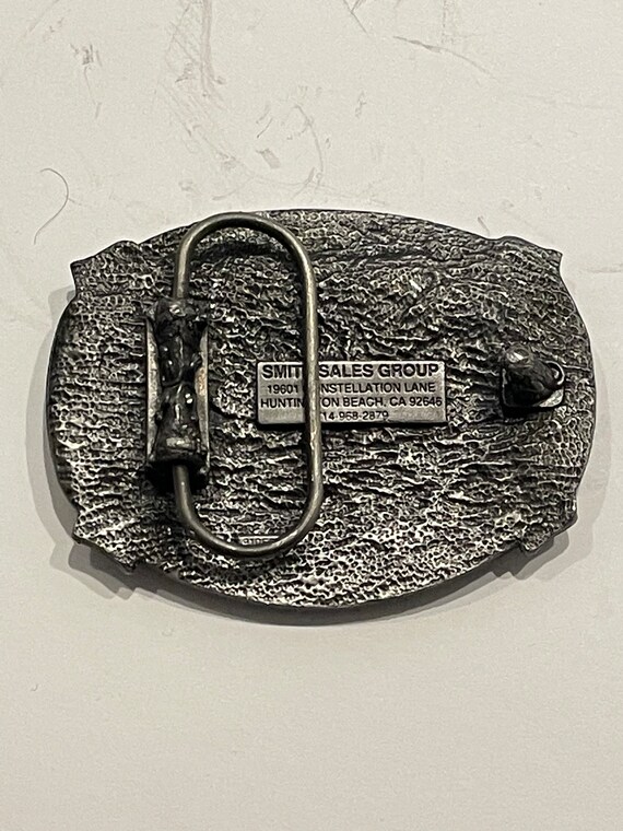EBASCO SAFETY AWARD Metal Belt Buckle Vintage Uni… - image 4