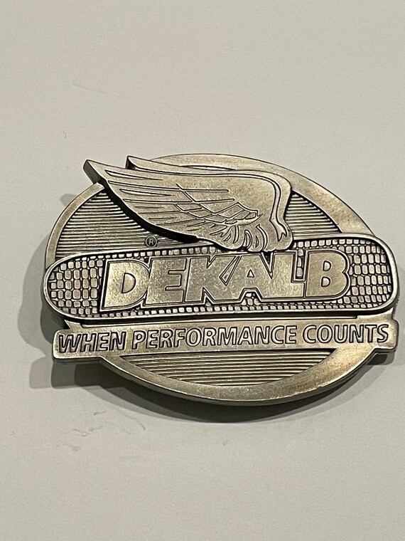 DECALB When Performance Counts Silver Tone Metal … - image 2