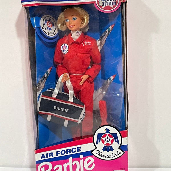 Barbie | Toys | Vintage Barbie Air Force Thunderbirds Doll In Red Uniform 68a217da2fa054f4f79d71b8