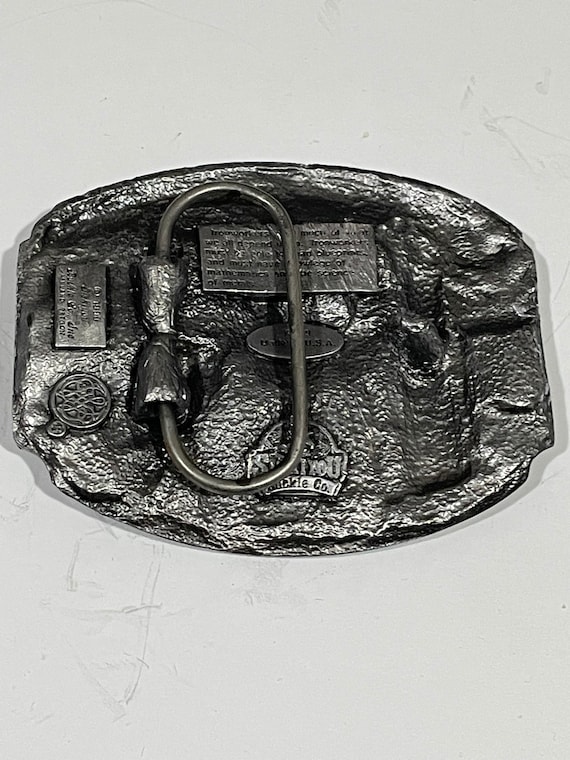 Iron Worker Siskiyou Pewter Metal Belt Buckle 199… - image 7