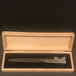 Jurong Birdpark Singapore Royal Selangor Pewter Eagle Letter Opener w/Box VINTAGE UNIQUE RARE