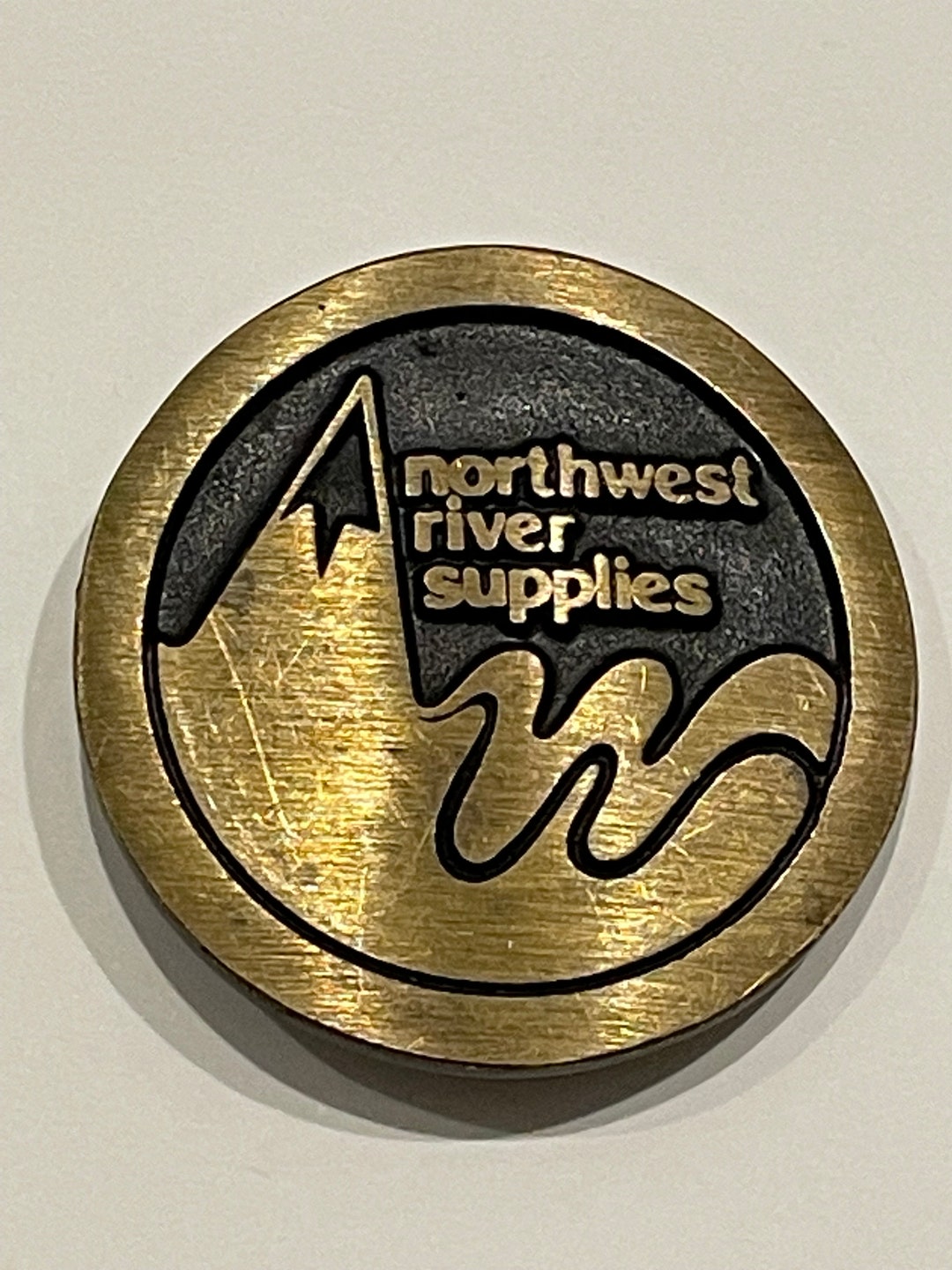 Northwest River Supplies Dynabuckle Solid Brass Belt Buckle Vintage