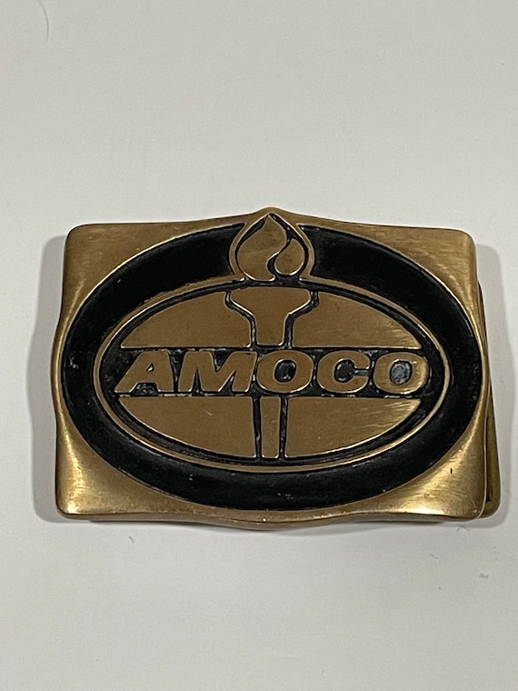 Anacortes AMOCO Oil Gas Hand Made Solid Brass Bel… - image 1