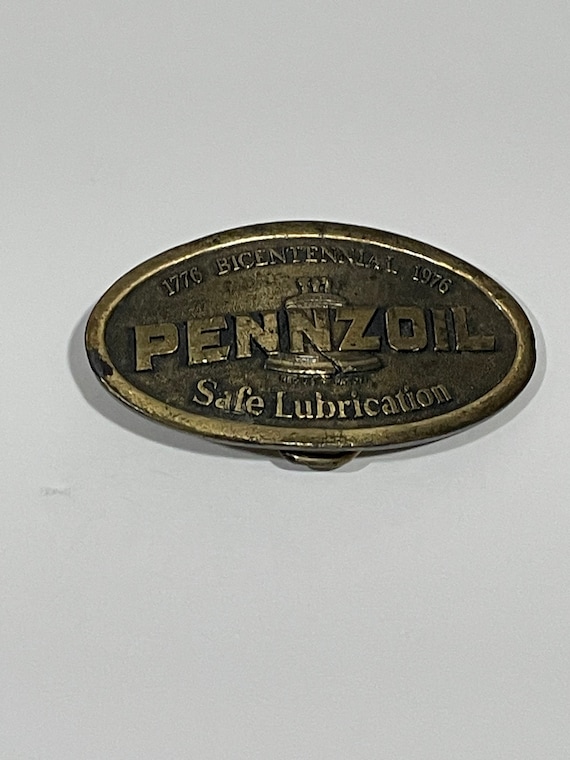 Pennzoil 1776-1976 Bicentennial  Solid Brass Metal