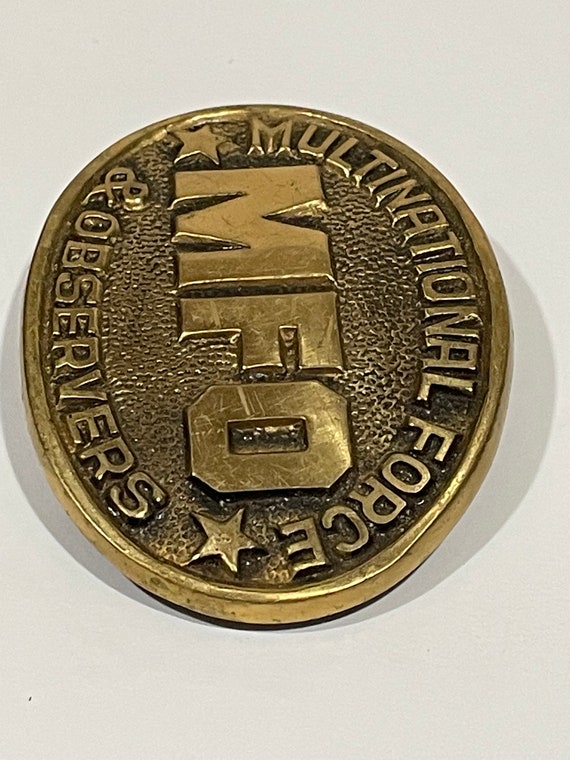 MFO Multinational Force & Observers Solid Brass B… - image 3