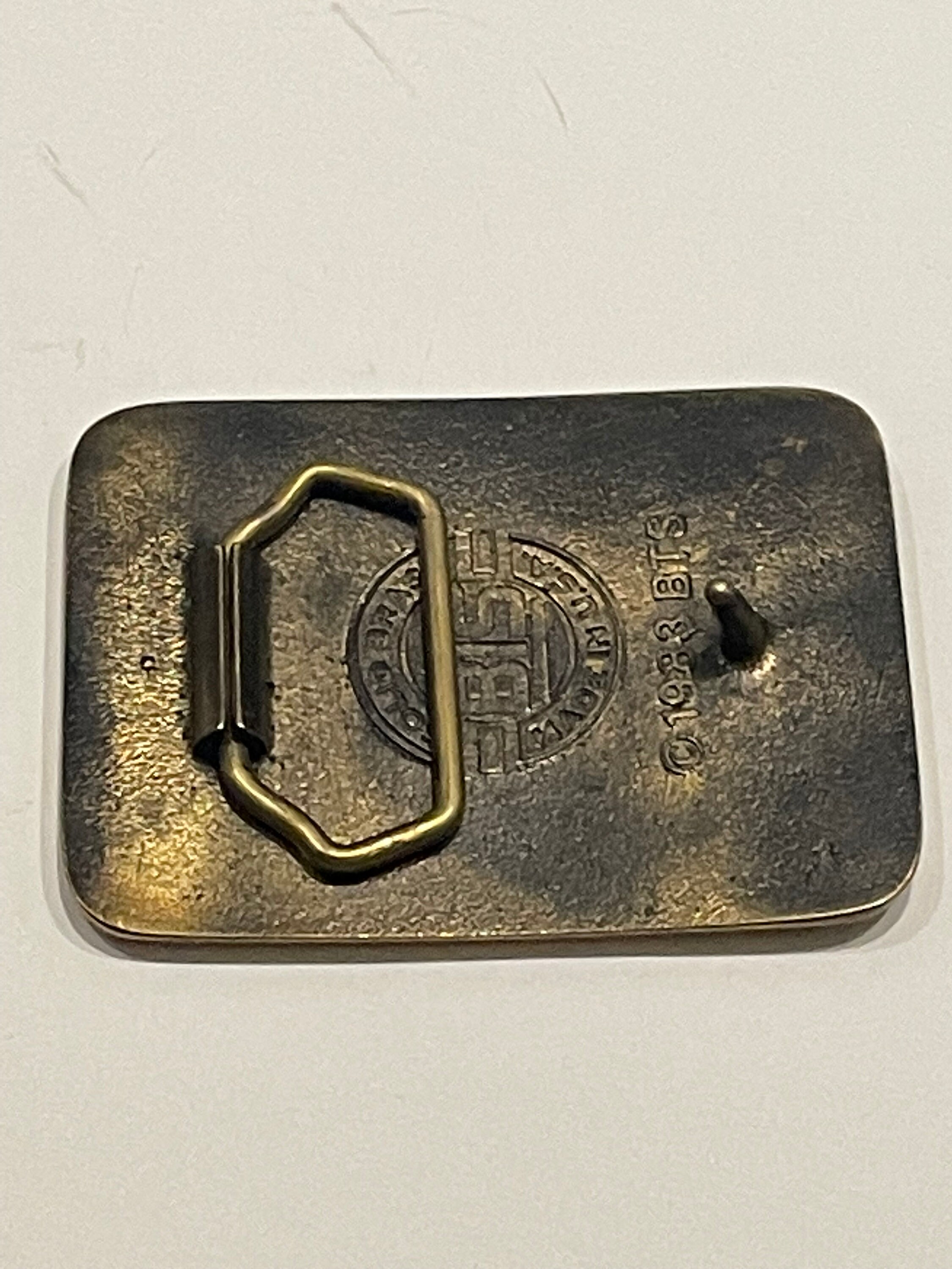 BECHTEL Limerick II, We Believe in Safety Solid Brass Belt  display picture 1