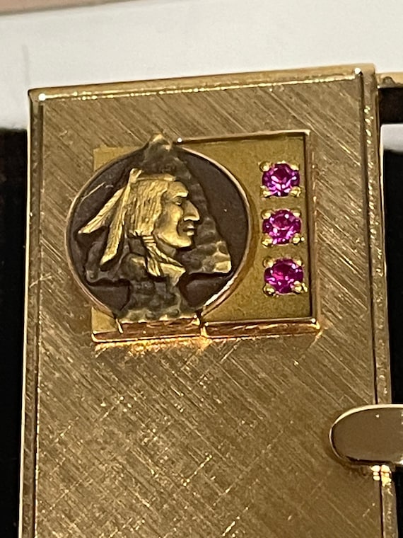 OC TANNER Native American 10K Gold 3 Rubies Emble… - image 6