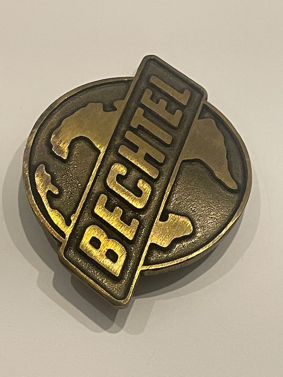 BECHTEL Dynabuckle Provo UTAH Solid Brass Belt Buckle  display picture 1