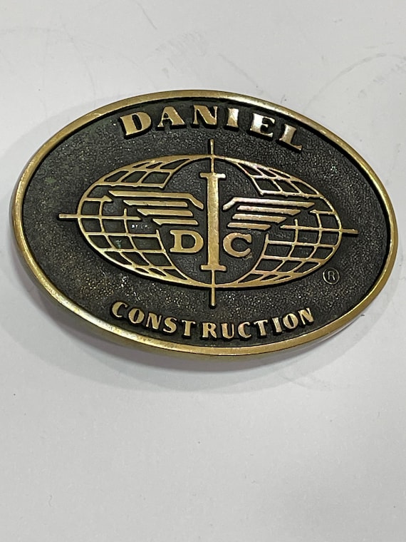 DANIEL CONSTRUCTION BTS Solid Brass Belt Buckle V… - image 1