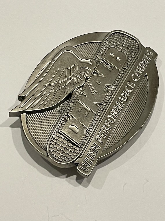 DECALB When Performance Counts Silver Tone Metal … - image 5