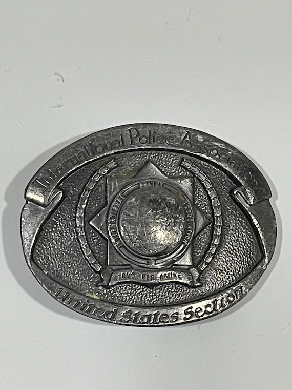 International Police Association Pewter Metal Belt