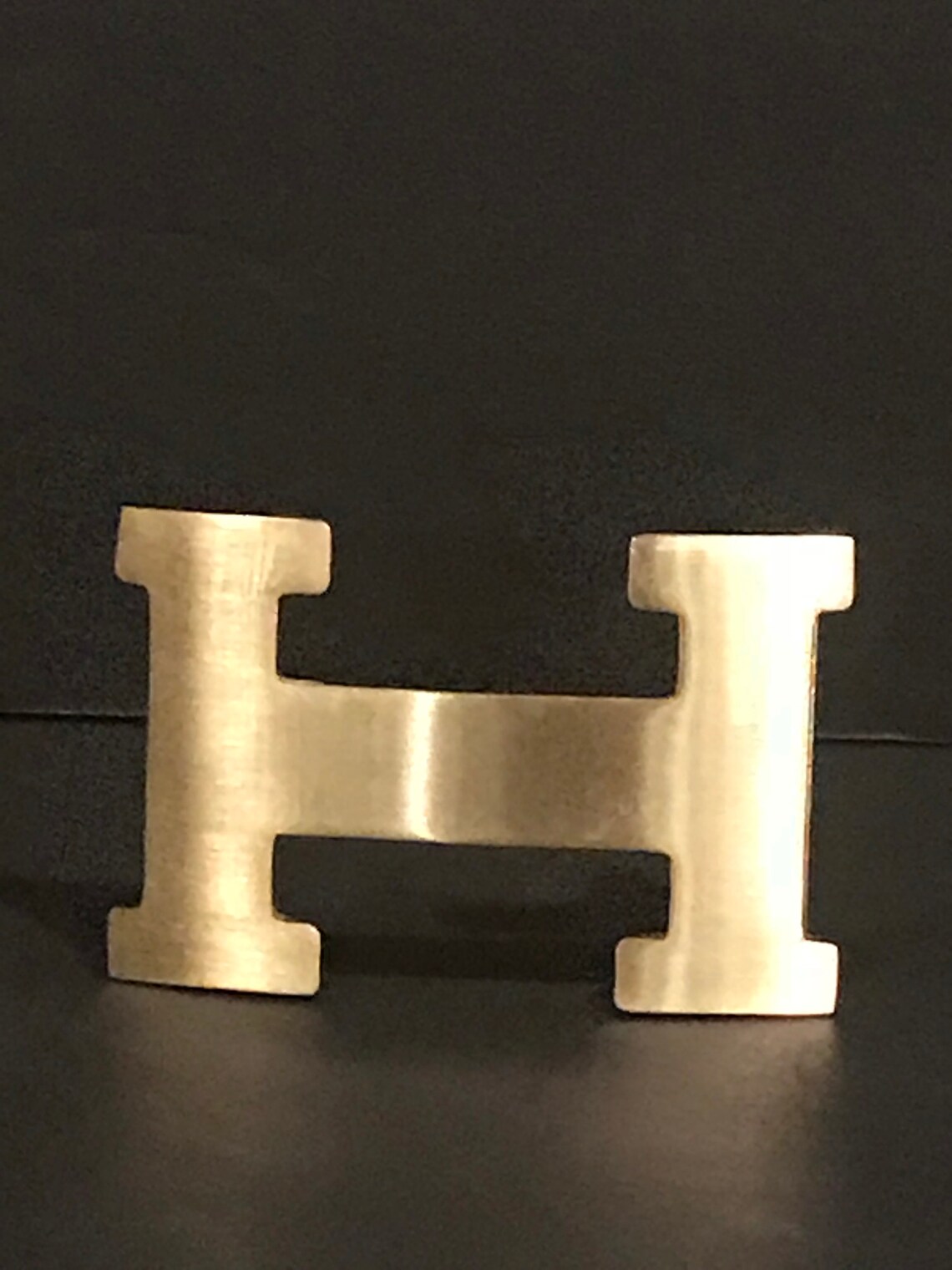 Letter H Gold Tone Metal Belt Buckle VINTAGE UNIQUE RARE | Etsy