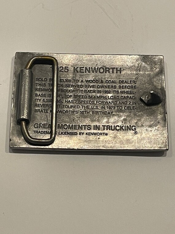 KENWORTH Great Moments in Tracking Metal Belt Buc… - image 6