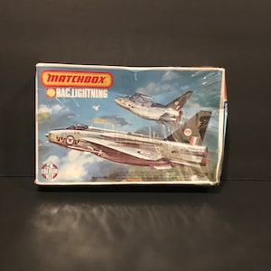 Matchbox Bac.Lighting Jet Fighter Aircraft Model Kit 1-72 Scale Lesney 1975 Made in England.VINTAGE UNIQUE RARE