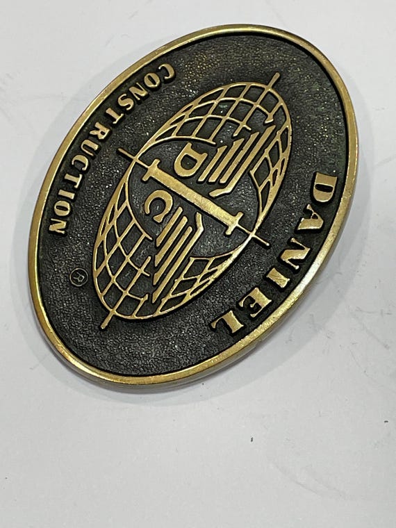 DANIEL CONSTRUCTION BTS Solid Brass Belt Buckle V… - image 3