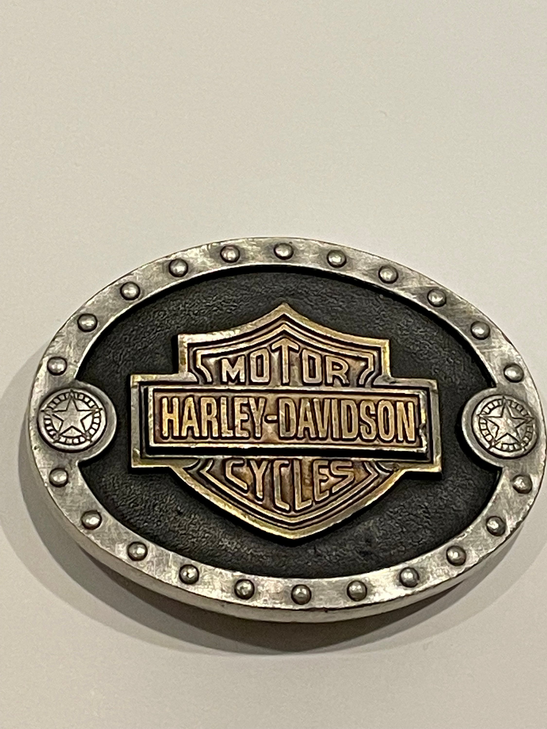 Harley Davidson Motorcycle Traditional Logo Belt Buckle 1996  display picture 3
