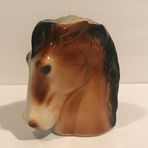 Vintage Horse Head Porcelain Vase VINTAGE UNIQUE RARE