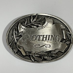 Commemorative Nothing 1985 Pewter Metal Limited Vintage Unique Rare