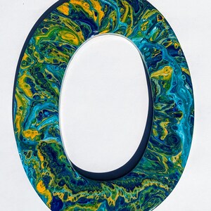 Lettres d'art fluide personnalisées uniques faites à la main pour chambre d'enfant mur et décor à la maison Acrylique pour monogramme initiales alphabet cadeau unique