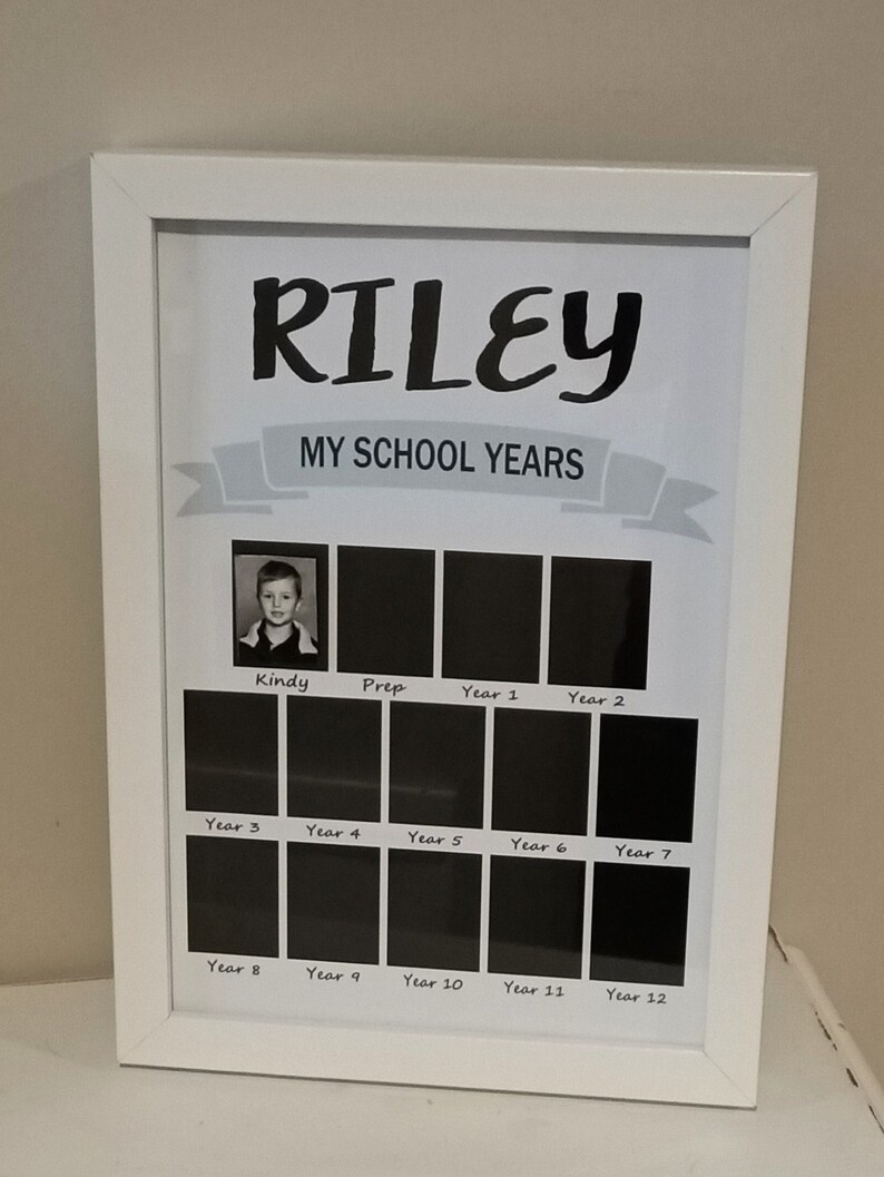 My School Years Photos, Keepsake Poster Print, Childcare, Kinder, Prep, Year 1 Year 12, We