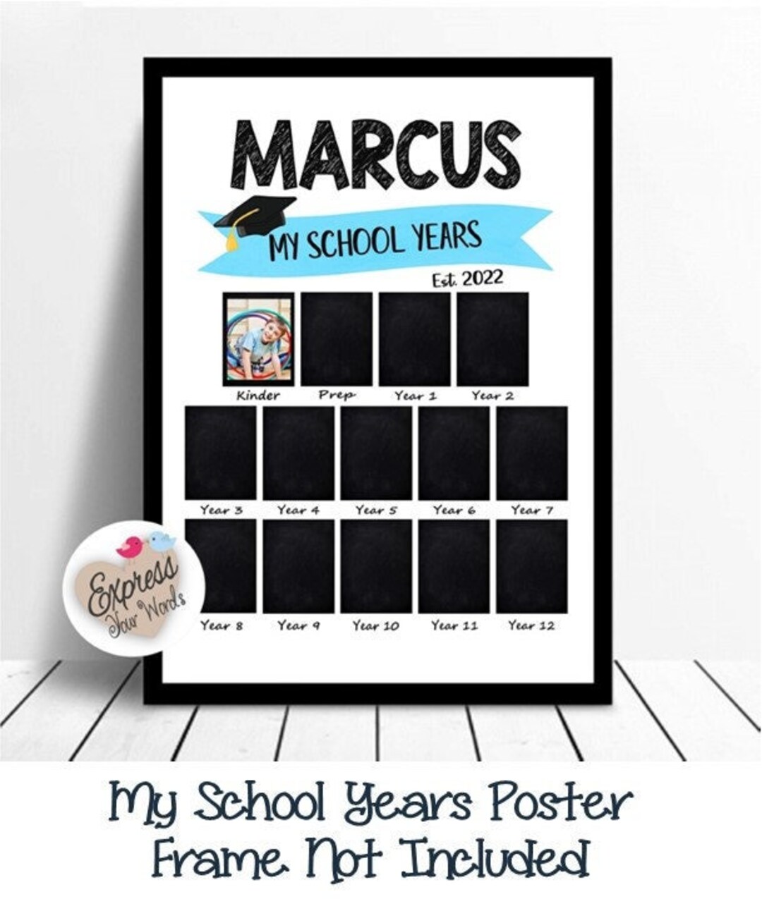 My School Years Photos Keepsake Poster Print Unframed Print - Etsy
